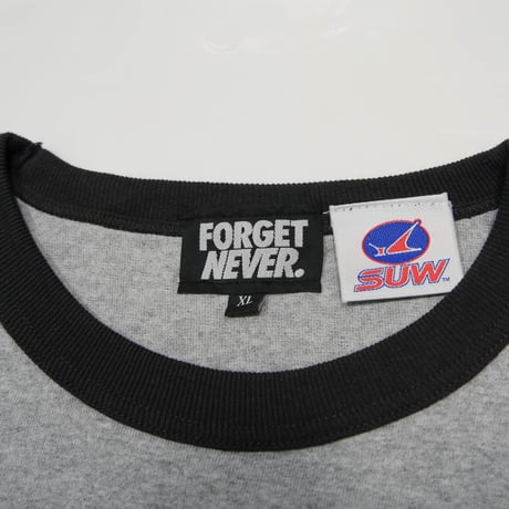 SUW WEAR×FORGET NEVER RINGER T-SHIRTS (H.GRAY/SUMI)