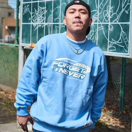 WORLD WIDE SWEAT SHIRTS (DUSTY BLUE)
