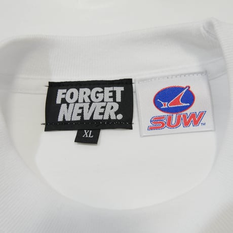 SUW WEAR×FORGET NEVER CLASSIC LOGO T-SHIRTS (WHITE)