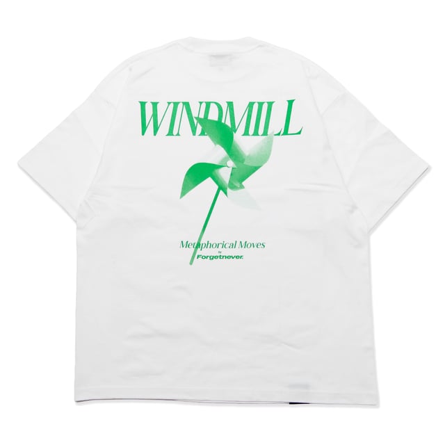 METAPHORICAL MOVES T-SHIRTS"WINDMILL"(WHITE)