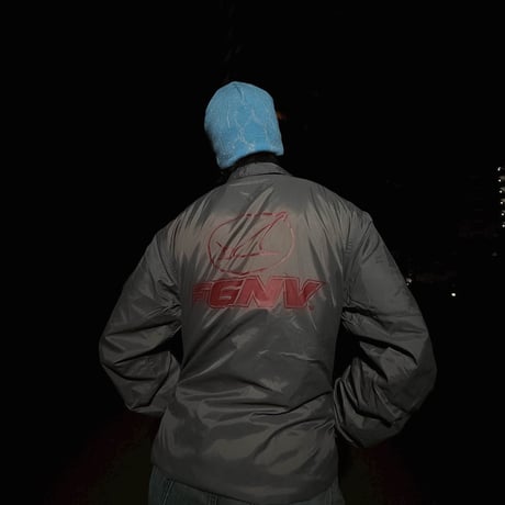 SUW WEAR×FORGET NEVER CLASSIC LOGO COACH JACKET (CHARCOAL)