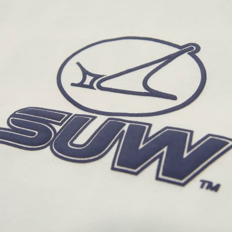 SUW WEAR×FORGET NEVER RINGER T-SHIRTS (NATURAL/BURGUNDY)