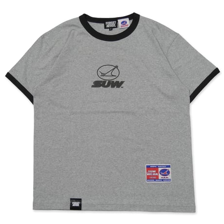 SUW WEAR×FORGET NEVER RINGER T-SHIRTS (H.GRAY/SUMI)