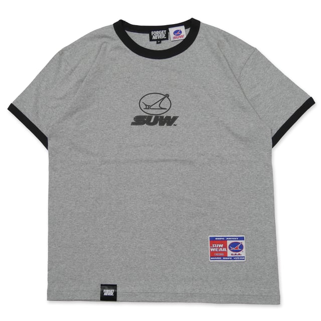 SUW WEAR×FORGET NEVER RINGER T-SHIRTS (H.GRAY/SUMI)