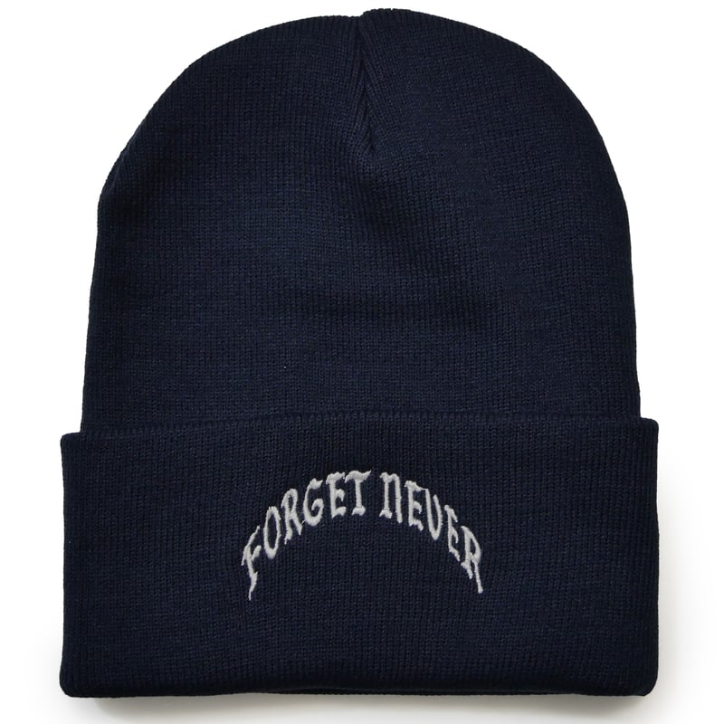 OLD ARCH LOGO BEANIE (NAVY) | FORGET NEVER CLO