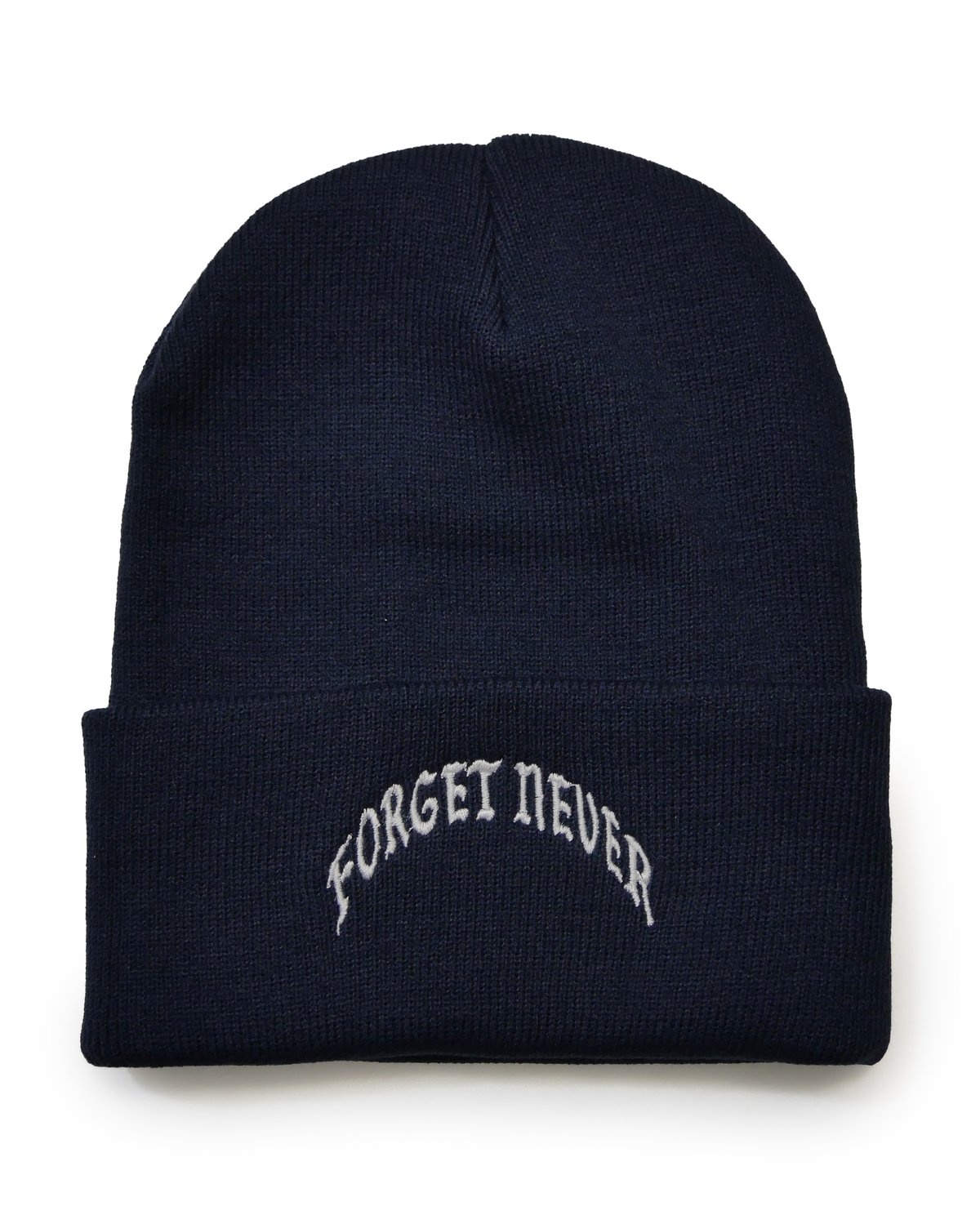 OLD ARCH LOGO BEANIE (NAVY) | FORGET NEVER CLO