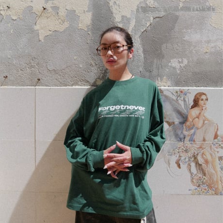 永不忘却 L/S T-SHIRTS (GREEN)