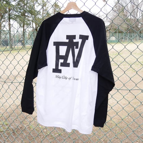 COAST TO COAST RAGLAN L/S T-SHIRTS (BLACK)