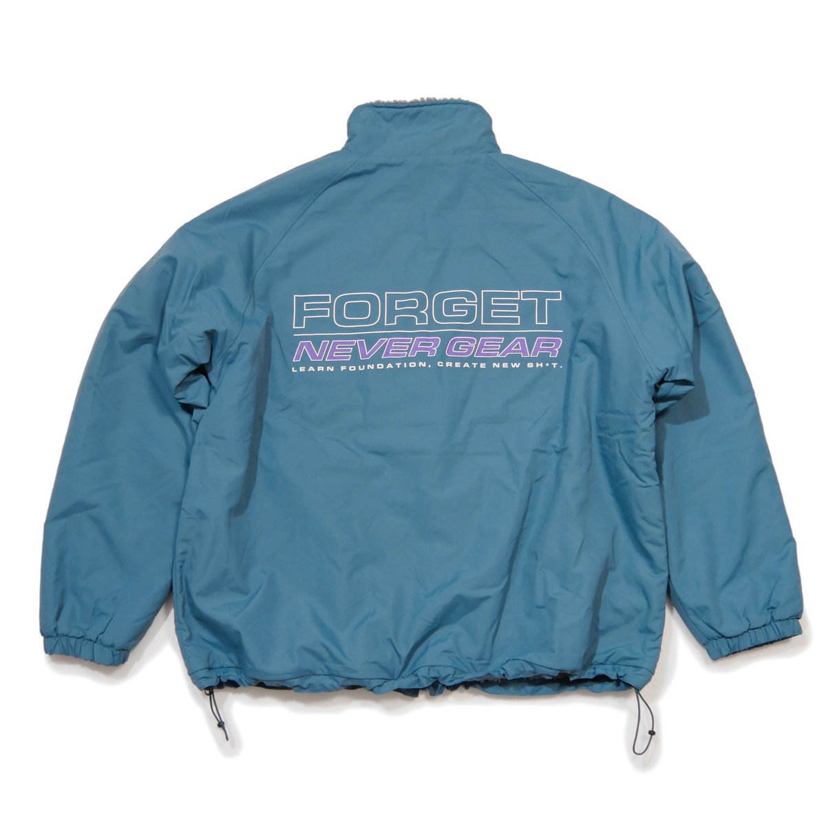 REVERSIBLE BOA JACKET (TURQUOISE) | FORGET NEVE...