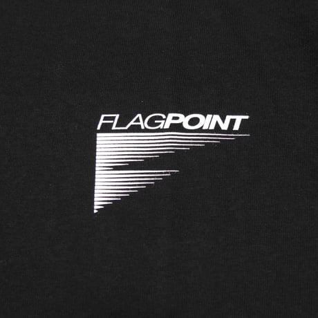 FLAG POINT x FORGET NEVER / LINE LOGO TEE (BLACK)