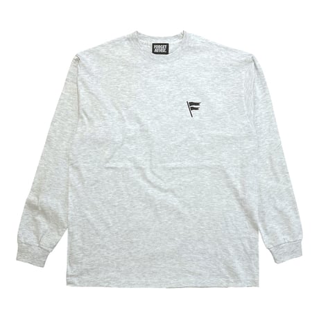 FLAG POINT x FORGET NEVER / OFFICIAL L/S TEE (ASH)