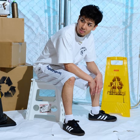 LOGO SWEAT SHORTS (ASH)