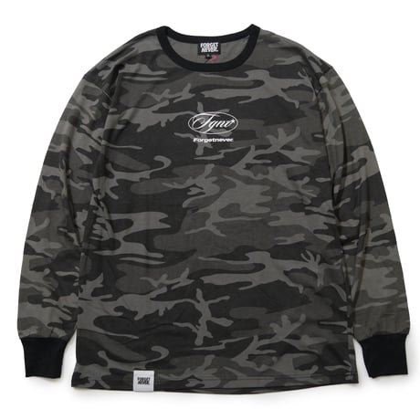 CLASSIC MOTOR LOGO CAMO L/S T-SHIRTS (BLACK CAMO)