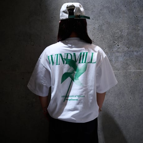 METAPHORICAL MOVES T-SHIRTS"WINDMILL"(WHITE)
