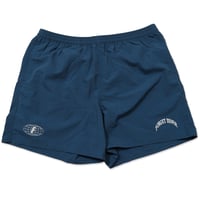 DOUBLE LOGO NYLON SHORTS (BLUE)