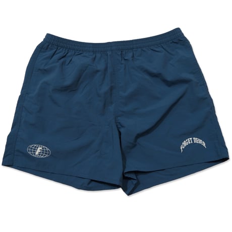 DOUBLE LOGO NYLON SHORTS (BLUE)