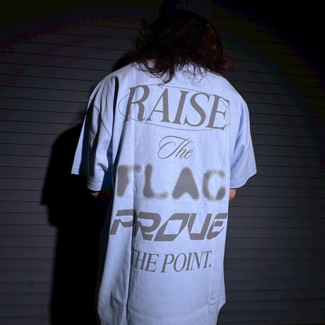 FLAG POINT x FORGET NEVER / RAISE TEE (SKY BLUE)