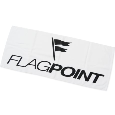 FLAG POINT / LOGO FACE TOWEL (WHITE)