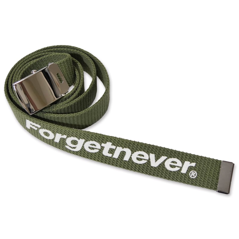 LOGO GACHA BELT (OLIVE) | FORGET NEVER CLOTHING.