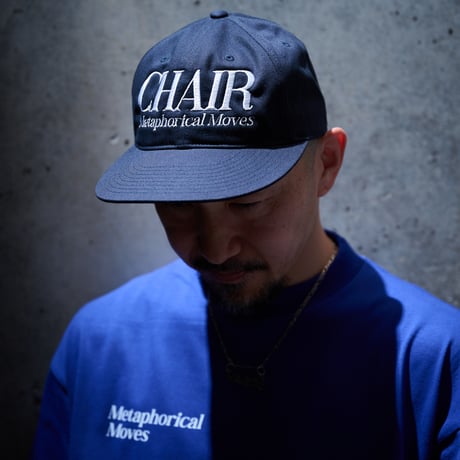 METAPHORICAL MOVES 6PANEL CAP"CHAIR"(NAVY)