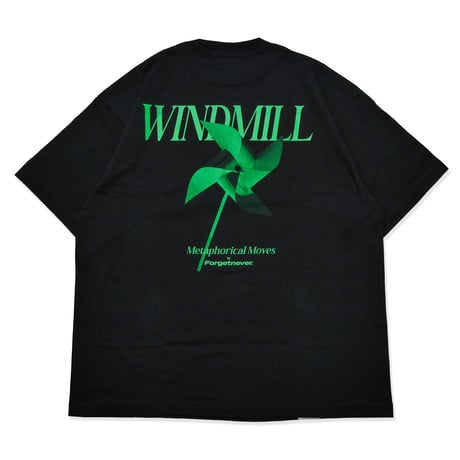 METAPHORICAL MOVES T-SHIRTS"WINDMILL"(BLACK)