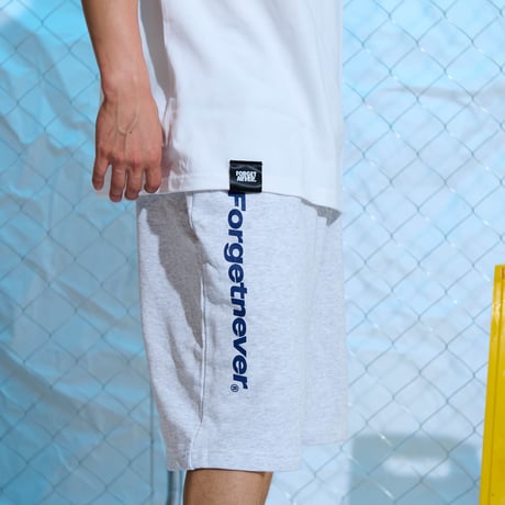 LOGO SWEAT SHORTS (ASH)
