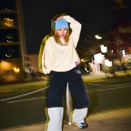 SUW WEAR×FORGET NEVER CLASSIC LOGO SWEAT SHIRTS (NATURAL)