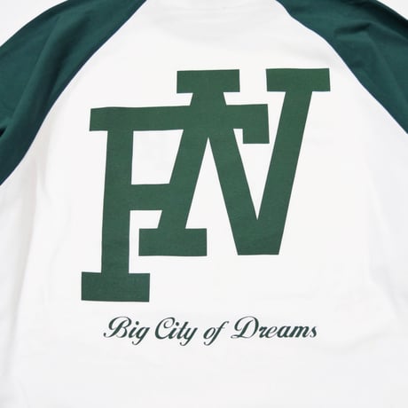 COAST TO COAST RAGLAN L/S T-SHIRTS (GREEN)
