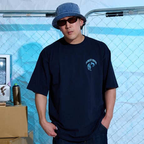 FLOW LIKE WATER T-SHIRTS (NAVY)