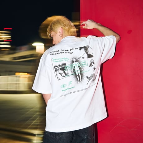 BBOY Taichi SIGNATURE MODEL "Lovable Fools" T-SHIRTS (WHITE)