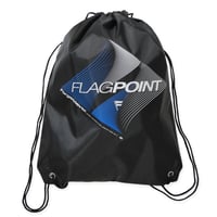 FLAG POINT x FORGET NEVER / LINE LOGO draw string bag (BLACK)