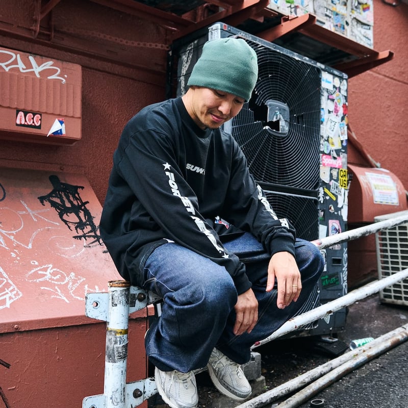 SUW WEAR×FORGET NEVER MOTO LONG SLEEVE T-SHIRTS