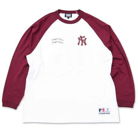COAST TO COAST RAGLAN L/S T-SHIRTS (BURGUNDY)