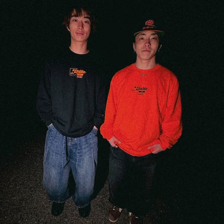 BBOY YU-KI & Taichi SIGNATURE MODEL "HAPPY FOOLS" L/S T-SHIRTS (BLACK)