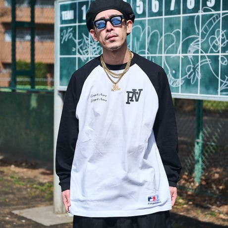 COAST TO COAST RAGLAN L/S T-SHIRTS (BLACK)
