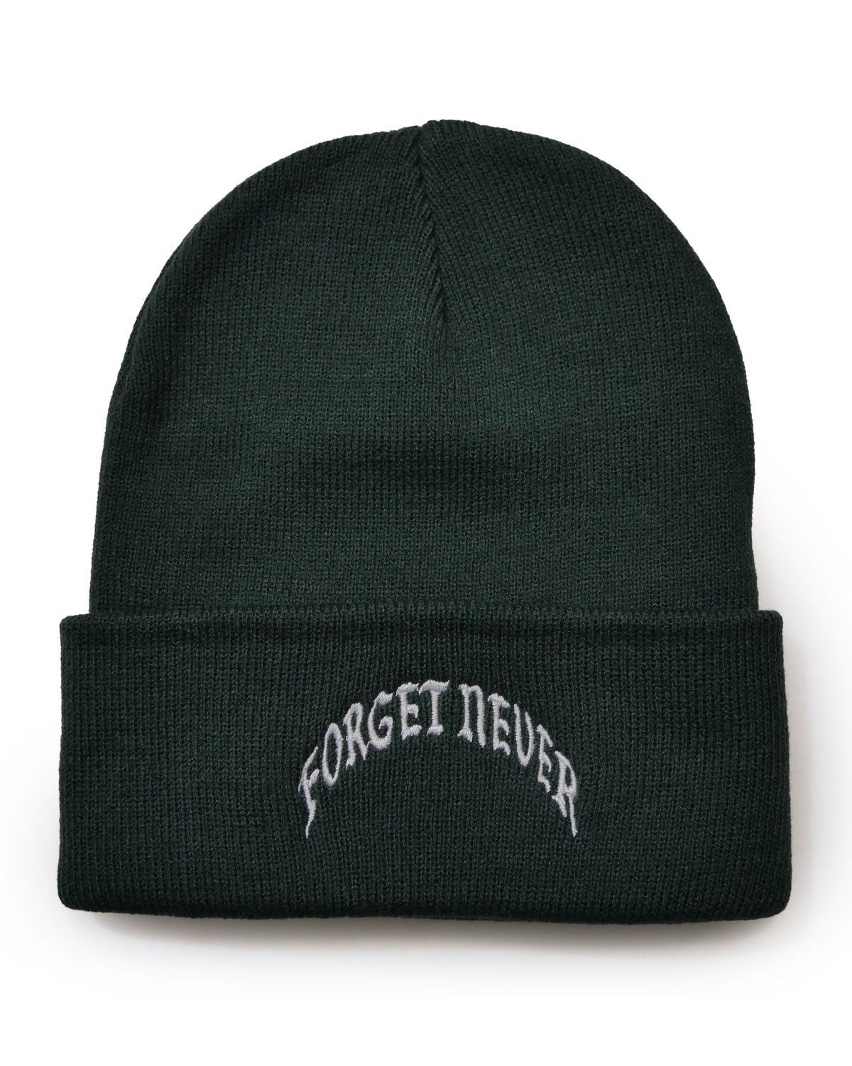 OLD ARCH LOGO BEANIE (D.GREEN) | FORGET NEVER
