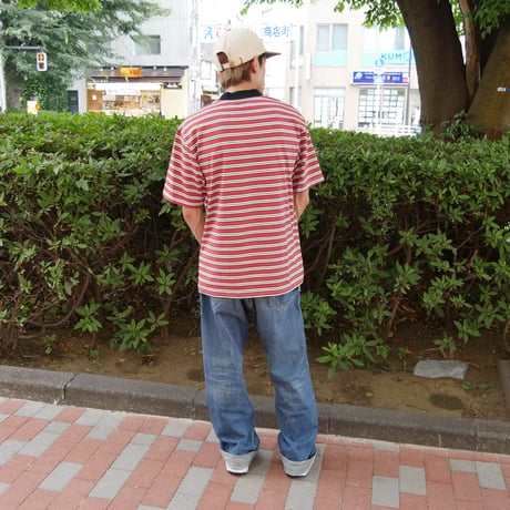OLD ARCH MULTI BORDER T-SHIRTS (RED)