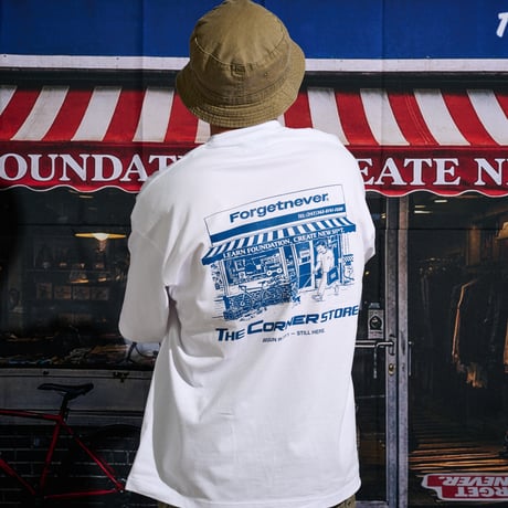 THE CORNER STORE T-SHIRTS(WHITE)