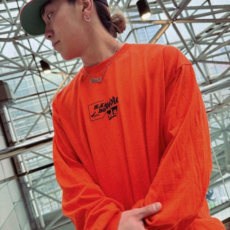 BBOY YU-KI & Taichi SIGNATURE MODEL "HAPPY FOOLS" L/S T-SHIRTS (ORANGE)
