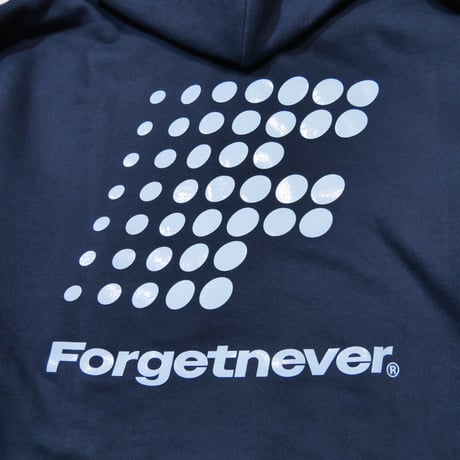 F DOTS LOGO ZIP UP HOODIE (NAVY)
