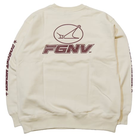 SUW WEAR×FORGET NEVER CLASSIC LOGO SWEAT SHIRTS (NATURAL)