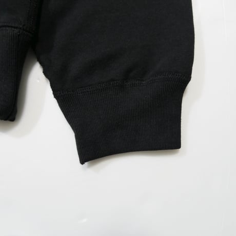 STRAIGHT LOGO HOODIE  (BLACK)