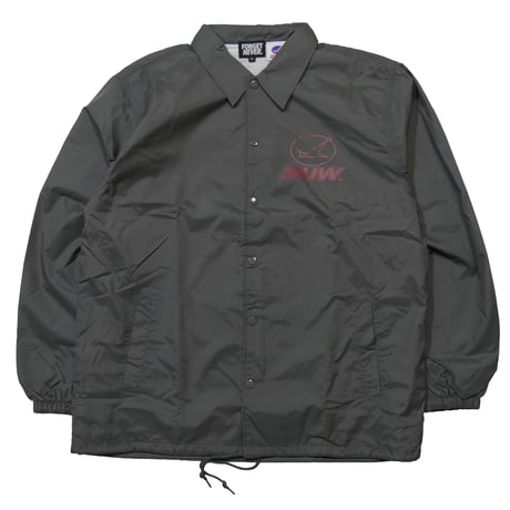 SUW WEAR×FORGET NEVER CLASSIC LOGO COACH JACKET (CHARCOAL)
