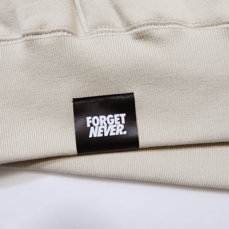 STRAIGHT LOGO HOODIE  (SAND)