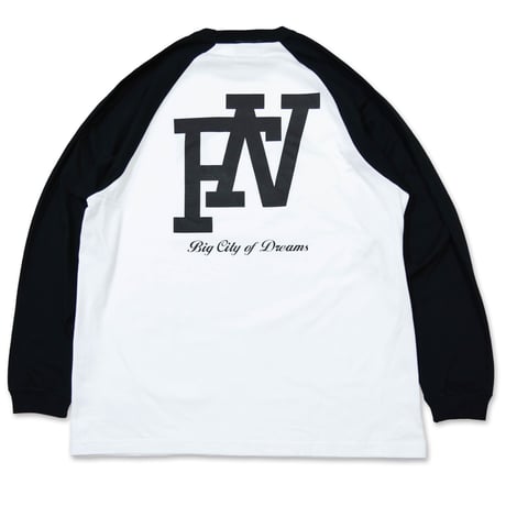 COAST TO COAST RAGLAN L/S T-SHIRTS (BLACK)