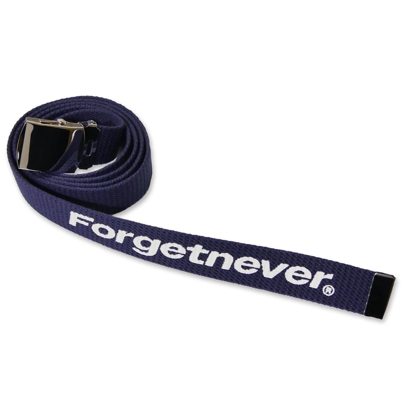 LOGO GACHA BELT (NAVY) | FORGET NEVER CLOTHING.