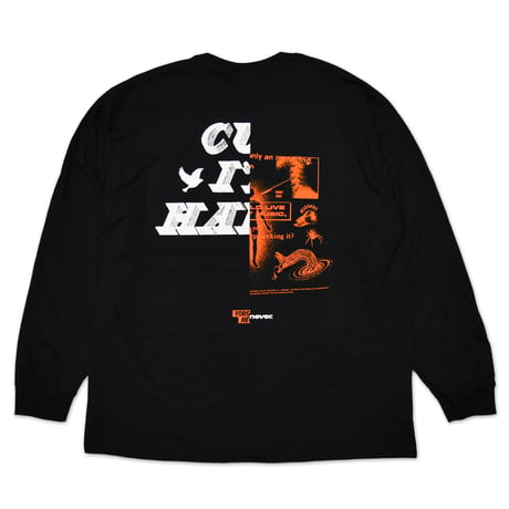 BBOY YU-KI & Taichi SIGNATURE MODEL "HAPPY FOOLS" L/S T-SHIRTS (BLACK)