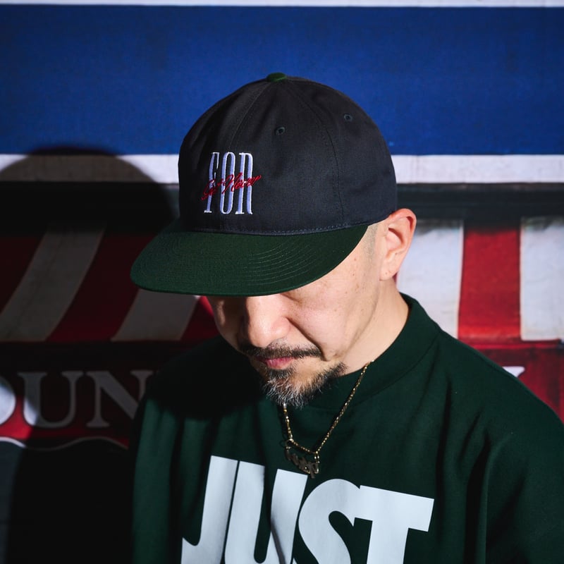 FOR 2TONE 6PANEL CAP(NAVY/D.GREEN) | FORGET NEV