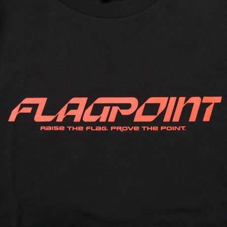FLAG POINT x FORGET NEVER / RAISE TEE (BLACK)