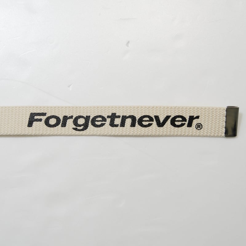 LOGO GACHA BELT (OFF WHITE) | FORGET NEVER CLOT